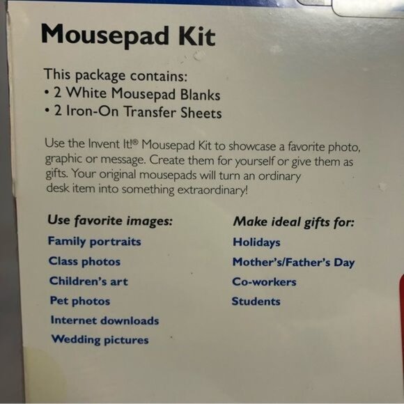 Invent It Ink Jet Mousepad Kit Lot Of 2 New and Selaed Kits - Picture 4 of 9